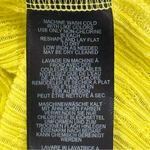 Pilcro Anthropologie Sheer T-Shirt Ribbed Knit Small Lime Green Texture Neon Photo 7