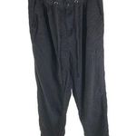 American Eagle Womens Relaxed Fit Drawstring Pants Lightweight Black Size 8 Photo 0