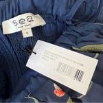 Sea New York NEW NWT  Julian Floral Embroidered Off The Shoulder Midi Dress Navy Photo 13
