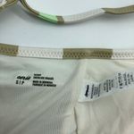 Aerie  Womens Scoop Bikini Swim Top Removable Cups Striped White Green Brown S Photo 2