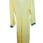 Pitusa Henrietta Dress Standard Size M/L Long Sleeves Yellow Cotton Modal NWOT Photo 2