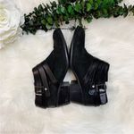 Steve Madden Size 7 Black Regent Black Western Ankle Boots Photo 1