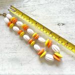 Napier orange yellow and white large beaded necklace Photo 2