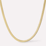 Ana Luisa  Ina Gold Herringbone Chain Necklace. Photo 0