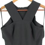 AQ/AQ AQAQ Shatter Cutout Halter Knee Length Dress Black Size 4 Photo 1