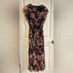 Kate and Lilly Maxi Dress Color Blue/Burnt Orange Flowers Multi Size 6 Blue Photo 6