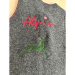 Hammerschmid Wool Vest Holiday Embroidery Gray Size Small Christmas/Winter Photo 4