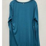 Fox Racing  Active Long Sleeve Tech Shirt Womens XL Blue Logo Stretch READ Photo 1