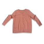 Talbots Red & Gold stripe button front scoop neck cardigan Photo 1