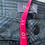 NYDJ  Plaid Marilyn Straight NipXTuck Pants Trousers 16 Gray Blue Plus Stretch‎ Photo 8