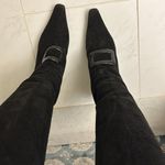 Oscar de la Renta  black suede boots 9.5 40.5 Photo 4