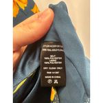 Azazie Women’s  Small Navy Blue Sleeveless Maxi Dress with Orange Florals & a Sid Photo 5