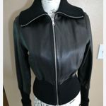 Laundry by Shelli Segal  Black Leather Jacket Photo 2