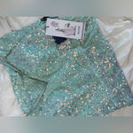 Alyce Paris Sequin Mini Opal Dress size 16 Photo 10