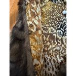 Peter Nygard Peter Nygård Faux Fur Hooded Vest Terra Brown Size 4P NWT Photo 6