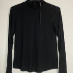 Elie Tahari  Turtleneck Top Women's Long Sleeve Layering‎ Essential Black L NWT Photo 0