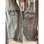 New Women’s Isabel “Mama” Light Blue Jean Jacket size Large Lots of Pockets Photo 5