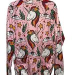 NWOT Life on Track Colorful Full Zip Unicorn Swim Cover Jacket Pink Size 3X Photo 2