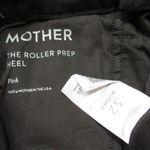 NWT Mother The Roller Prep Heel in Pitch Black Wide Leg Stretch Jeans 32 Photo 3