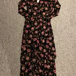 White House | Black Market Poppies & Pomegranate Wrap Maxi Dress Photo 0