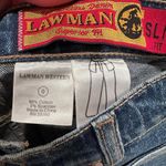 Vintage Lawman Slim Fit Bootcut Jeans Embroidered Stars NWT Deadstock Western Blue Size 0 Photo 2