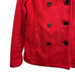 Lands' End Women's S 6-8 Jacket Red Nautical Anchor Double Breasted Polartec Photo 1