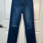 Just Black Sz 26 The Saturday Straight Leg Jean With Knee Slits High Rise Photo 2
