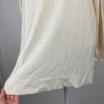 Joie  Cream Scoop Neck Long Sleeve Side Slit Tunic Lightweight Sweater Size Small Photo 7
