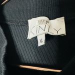 KINLY Womens Black Jersey Long Sleeve Tie Knot Waist Midi Dress Size Extra Large Photo 11