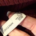Gentle Fawn  Burgundy Fine Gauge Knit Turtleneck Sweater Size Large Photo 5