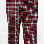 kim rogers Women's Plaid Pants Size 10 Red Photo 0