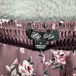 Lila Rose Lily Rose Mini Dress Womens Large Purple Floral Long Sleeve Dainty Boho Coquette Photo 1