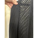 Coldwater Creek Rabbit Hair Blend Black Open Front Long Line Cardigan Size XL Photo 4