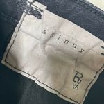 R13  Mid Rise Button Fly Skinny Jeans Black Womens 30 Photo 9