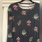 BODEN Puff Sleeve Jersey Midi Dress Black Size 6P Photo 6