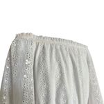 Anthropologie Womens J.O.A. JOA Los Angeles Eyelet Off Shoulder Romper - Sz S Photo 2