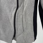 Vince Heather Gray moto cropped jacket M cotton knit scuba contemporary neutral Photo 7