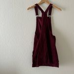 Arizona Jeans ARIZONA JEAN CO Corduroy Overall Mini Dress Burgundy Countrycore Grunge Academia Photo 2