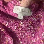 Caroline Constas Pink and Purple Floral Dress Size L Photo 5