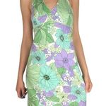 Ann Taylor Ann Taylor Loft halter dress womens floral cotton multicolor size 0 Photo 0