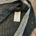 Miss Me Black and Silver Crochet Lace Metallic Tank Top Size Small Photo 2