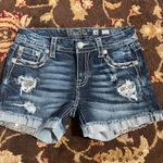 Miss Me Women's Distressed Denim Shorts - Blue Photo 0
