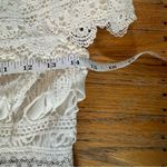 Francesca's  Ivory White Lace Mock Neck Mini Dress Women's Size X-Small XS Photo 7