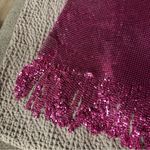 8 Other Reasons  Revolve Hot Pink Chainmail Mini Fringe Dress SZ S/M Photo 2