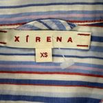 Xirena Striped‎ Button Up Shirt Cotton Blue Red White Casual XS Photo 4