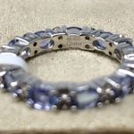 Sterling Silver , tanzanite eternity band, NWT Photo 4