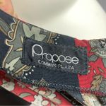 Vintage Dress 80s Pencil Petal Hip Skirt Layer Striped Floral Women Retro Black Red Photo 11