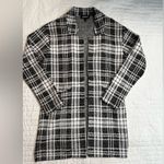 EXPRESS  black and white plaid sweater blazer nwot Photo 2