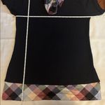 None Cowl Neck Long Sleeve Sweater Dress Plaid Navy Blue Women Size XL NWOT Photo 4