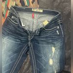 BKE Women's  Sabrina Stretch Low Rise Boot Cut Jean Med Wash Chunky Side … Photo 5